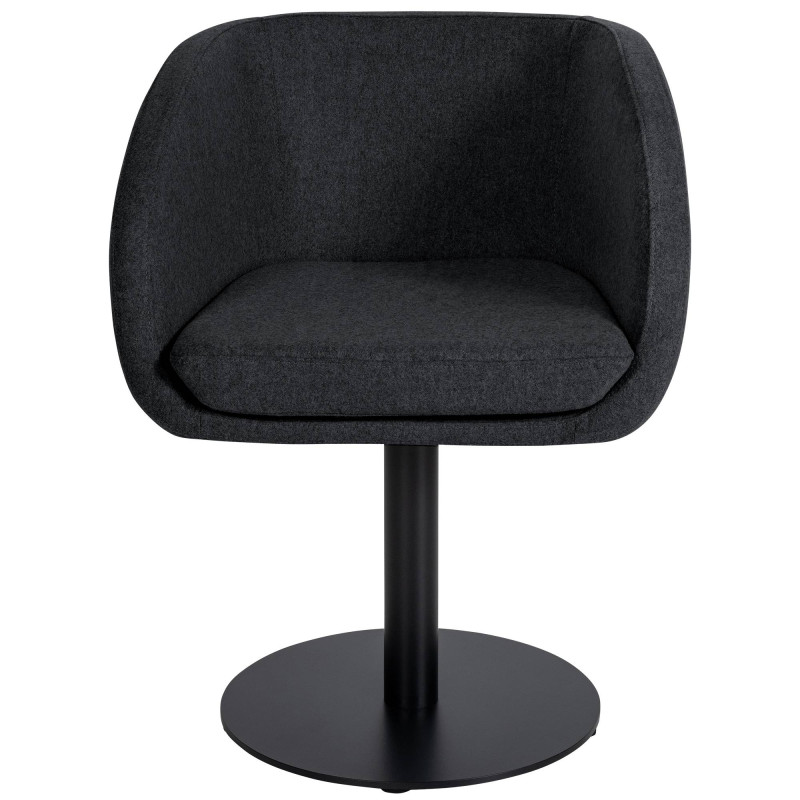 Chaise Gambo, feutre, anthracite