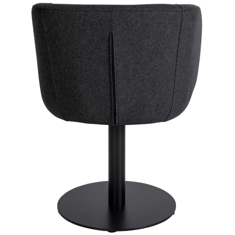 Chaise Gambo, feutre, anthracite