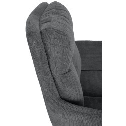 Chaise de salle à manger Vilas, tissu gris foncé