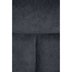 Chaise de salle à manger Vilas, tissu noir