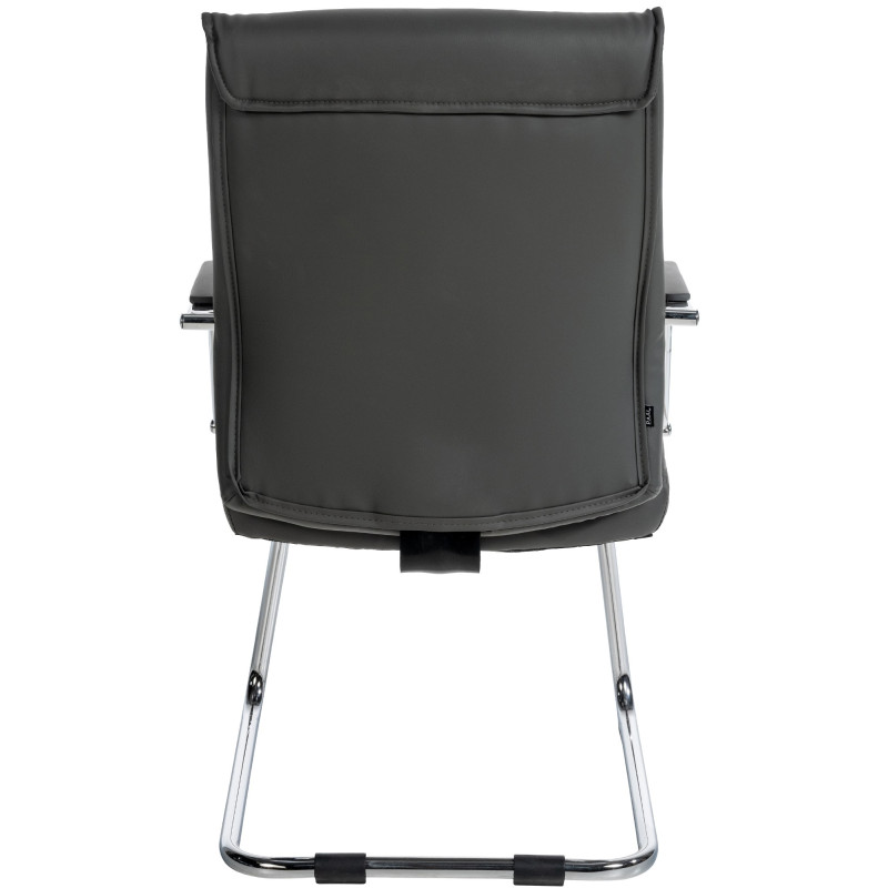 Ensemble de 2 chaises visiteurs gris Sievert