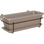 ARTEVASI - Kit balcon Jardiniere venezia 50cm taupe 50 x 19,5 x h16,3 cm - 1,16l