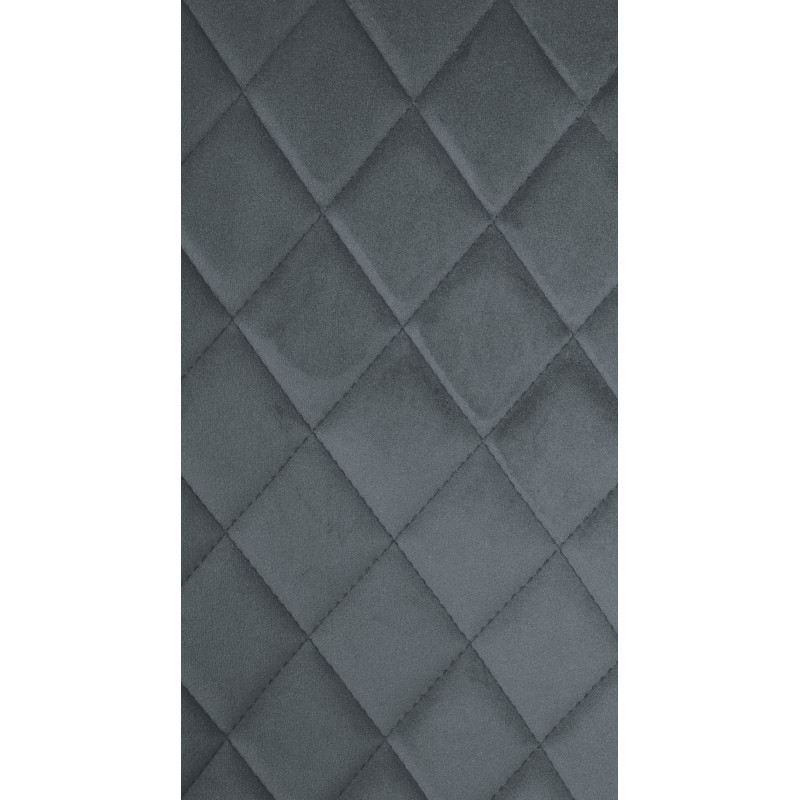 Ensemble de 4 chaises Telde en velours gris foncé