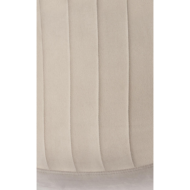 Chaise de salle à manger Baxter, velours gris