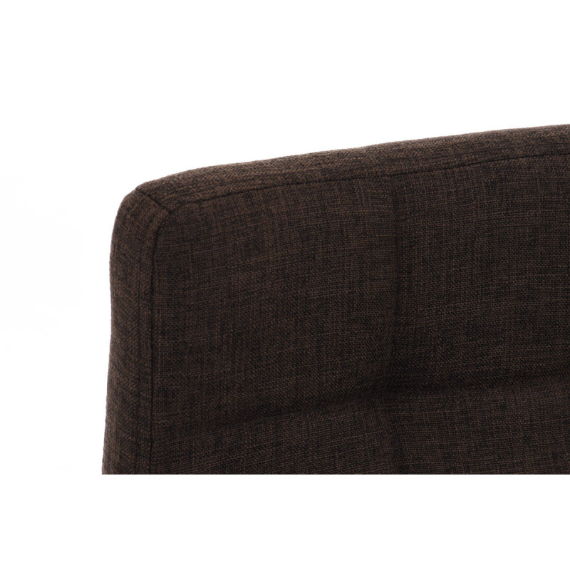 Tabouret de bar en tissu Lincoln brun