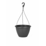 ARTEVASI Pot de fleurs suspendu Algarve - 8 L - 31 x 31 x 20,5 cm - Gris anthracite