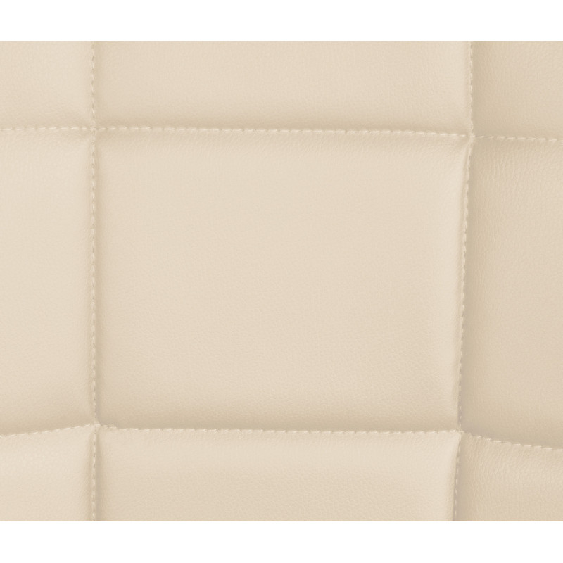 Ensemble de 2 chaises, Tom en similicuir, couleur crème