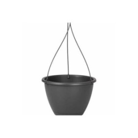 ARTEVASI Pot de fleurs suspendu Algarve - 8 L - 31 x 31 x 20,5 cm - Gris anthracite