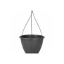 ARTEVASI Pot de fleurs suspendu Algarve - 8 L - 31 x 31 x 20,5 cm - Gris anthracite