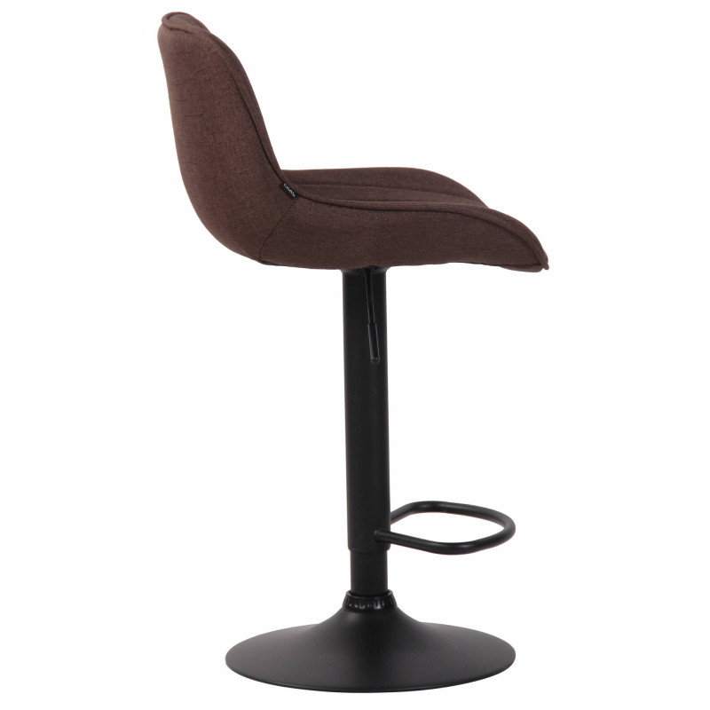 Lot de 2 tabourets de bar Lentini en tissu brun