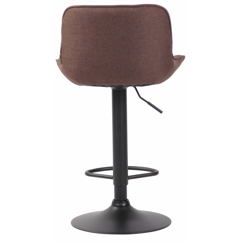 Lot de 2 tabourets de bar Lentini en tissu brun