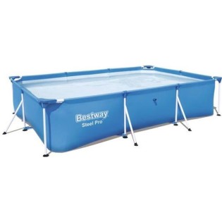 Piscine hors sol tubulaire BESTWAY - Steel Proô - 300 x 201 x 66 cm - Rectangulaire (Livrée sans échelle ni filtre)