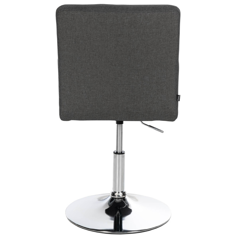 Ensemble de 2 chaises de salle à manger Elvas, tissu gris foncé