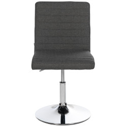 Ensemble de 2 chaises de salle à manger Elvas, tissu gris foncé