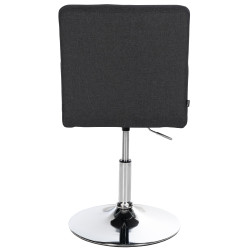 Ensemble de 2 chaises de salle à manger Elvas, tissu, noir