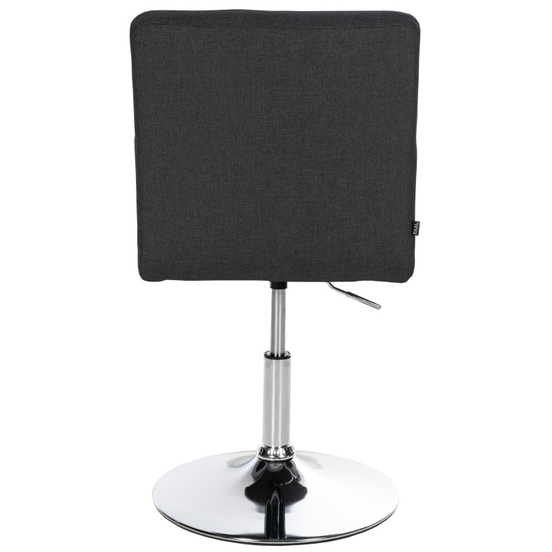 Ensemble de 2 chaises de salle à manger Elvas, tissu, noir