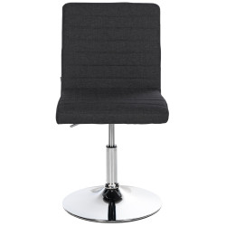 Ensemble de 2 chaises de salle à manger Elvas, tissu, noir