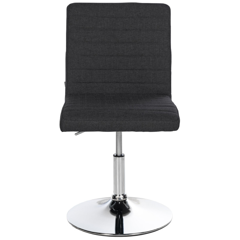 Ensemble de 2 chaises de salle à manger Elvas, tissu, noir