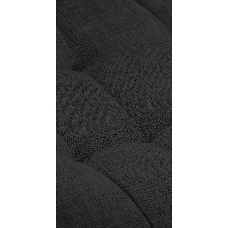 Ensemble de 2 chaises Elda, tissu noir