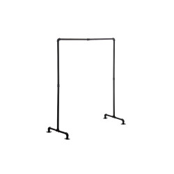 Stander Appendiabiti JERSEY in Metallo nero,120 cm