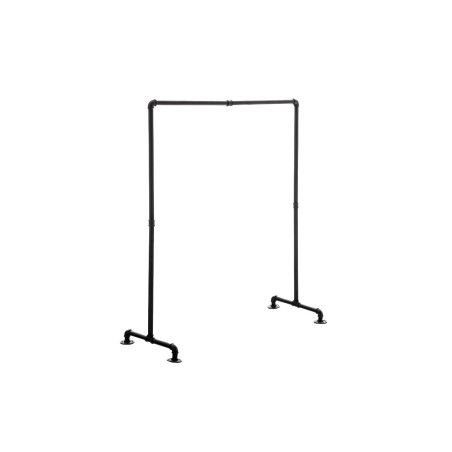 Stander Appendiabiti JERSEY in Metallo nero,120 cm