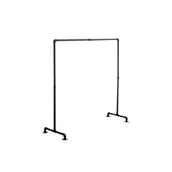 Stander Appendiabiti JERSEY in Metallo nero,150 cm