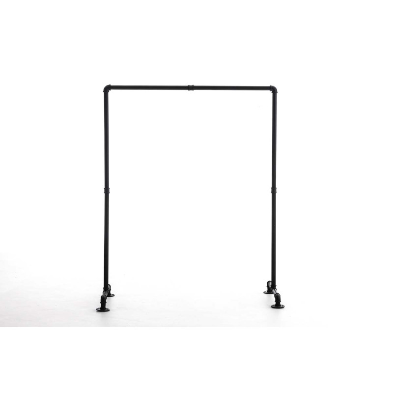 Stander Appendiabiti JERSEY in Metallo nero,150 cm