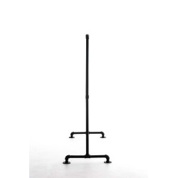 Stander Appendiabiti JERSEY in Metallo nero,150 cm