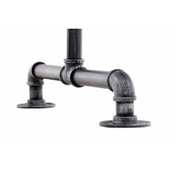 Stander Appendiabiti JERSEY in Metallo argento,150 cm