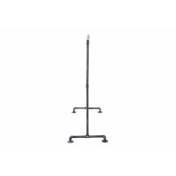 Stander Appendiabiti JERSEY in Metallo argento,120 cm