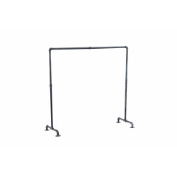 Perchero Jersey Estilo Industrial Plateado,120 cm