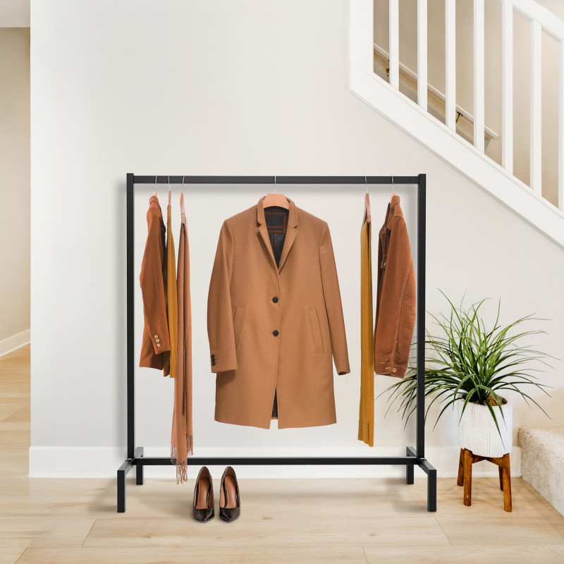 Portant à vêtements Melva 120x38x120 noir