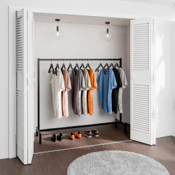 Portant ? v?tements Melva 150x38x120 noir