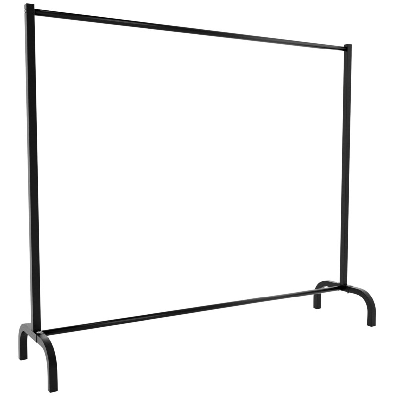 Perchero Lara en estilo industrial Negro,150x38x120 cm