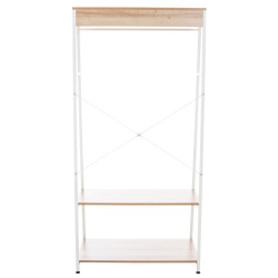 Portant ? v?tements Luton naturel/blanc