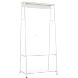 Portant à vêtements Luton blanc