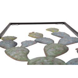 Décoration murale cadre cactus industriel – Modèle A – 31x90 cm – Esprit atelier et nature