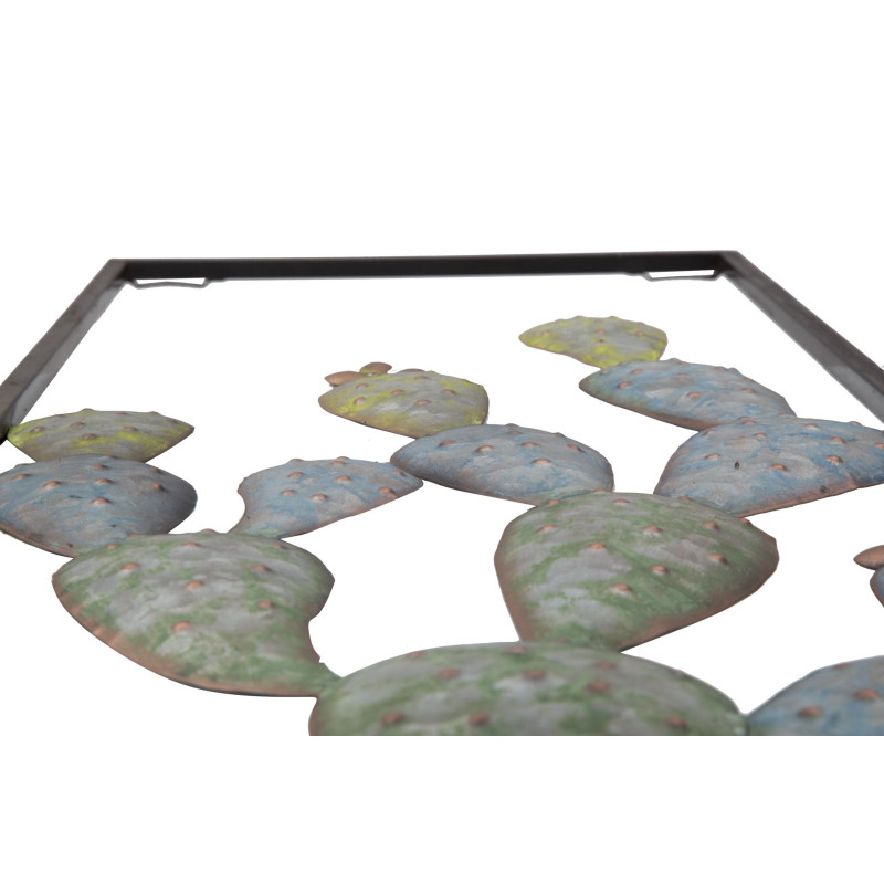 Décoration murale cadre cactus industriel – Modèle A – 31x90 cm – Esprit atelier et nature