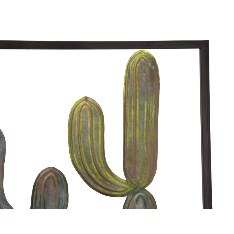 Décoration murale cadre cactus – Modèle C – 50x50 cm – Style industriel minimaliste