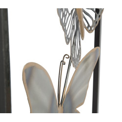 Décoration murale papillons en métal – 31x90 cm – Style industriel poétique