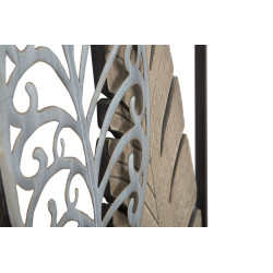 Décoration murale feuilles métal – Modèle Foglie B – 30x99 cm – Feuillage moderne esprit loft