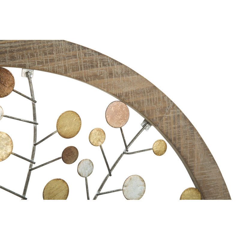 Panneau mural miroir Arbre de Vie – Ø61 cm – Style Glam chic et lumineux