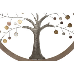 Panneau mural miroir Arbre de Vie – Ø80 cm – Déco murale Glam élégante et spirituelle