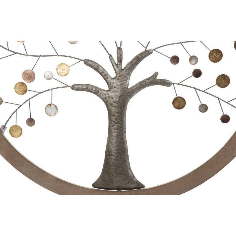 Panneau mural miroir Arbre de Vie – Ø80 cm – Déco murale Glam élégante et spirituelle