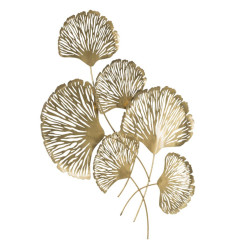 Décoration murale Iris verticale – 78x101 cm – Fleurs métal design Glam