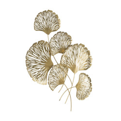 Décoration murale Iris verticale – 78x101 cm – Fleurs métal design Glam