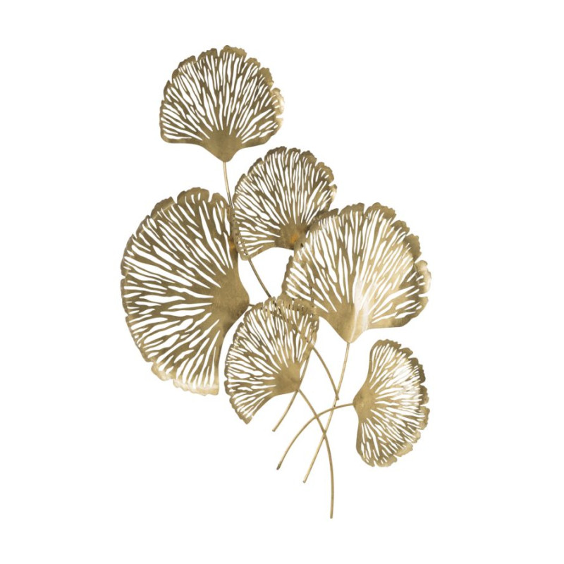 Décoration murale Iris verticale – 78x101 cm – Fleurs métal design Glam