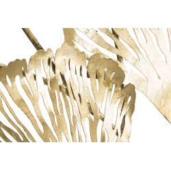 Décoration murale Iris verticale – 78x101 cm – Fleurs métal design Glam