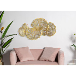 Décoration murale Iris verticale – 115x64 cm – Élégance florale Glam moderne