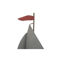 Decorazione murale mare in metallo – 114x62 cm – Atmosfera marina e relax